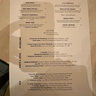 Drink Menu - 12/13/24