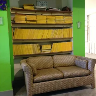 Book shelf of National Geographics, holey toledo