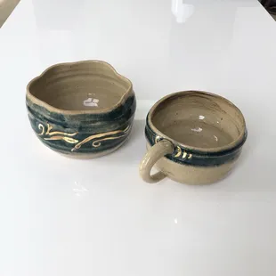 Matching cup and bowl set!