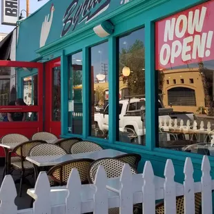 outside