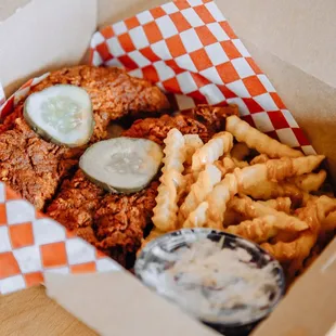 a box of fried food