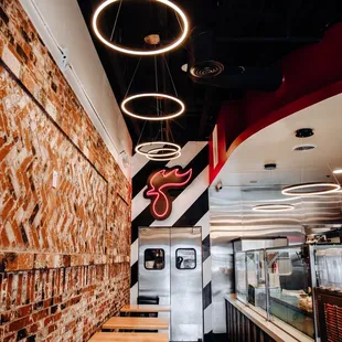 interior, sushi and sashimi