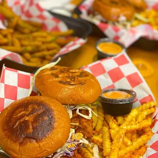 Super hot #2 chicken tender sandwiches