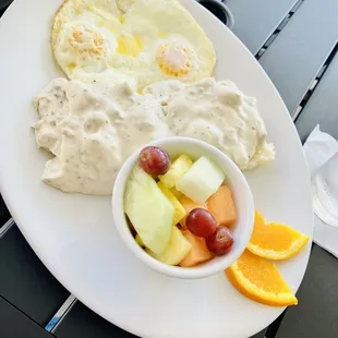 a plate of food on a table