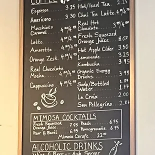 Drink Menu 2023