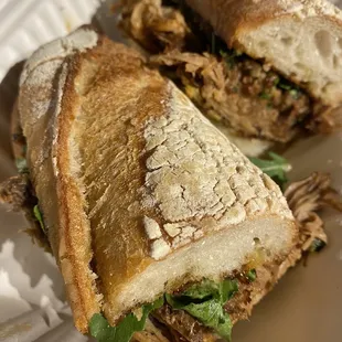 Slow Cooked Pork Baguette