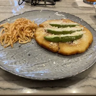 Chicken &amp; avocado arepa - half order ($8) and delicious