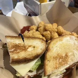 Club sandwich and TOTs