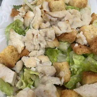 &quot;Chicken&quot; Caesar salad