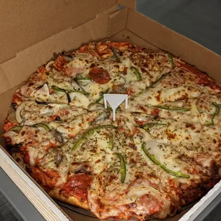 a pizza in a box