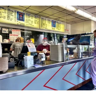 Inside Byron&apos;s HodDog . Revenswwod. 1701 W Lawrence Ave, Chicago, IL  Hotdogs Italian Beef Burgers Chicken Salads Sandwiches etc. Cool !