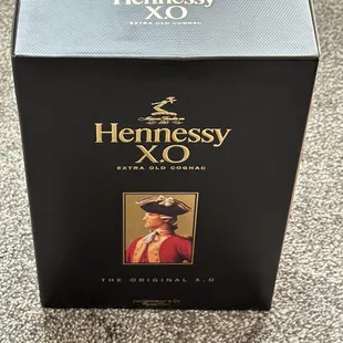 a box of hennessy xo