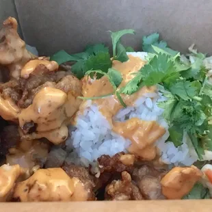 Mochiko Chipotle Chicken ($10)