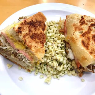 Sandwich: roasted pork.