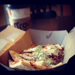 Turkey bacon wrap with chipotle ranch. Awesome.