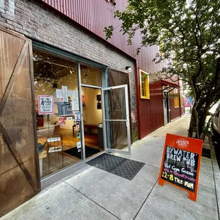 the outside of the building