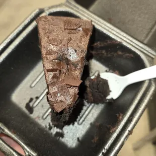 8$ store bought frozen chocolate cake