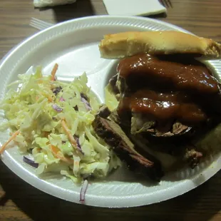 Brisket Sandwich with Mild Sauce