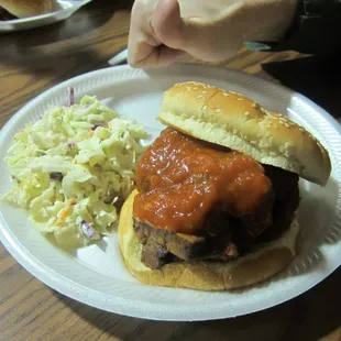 Burt Tips with Peach Habanero Sauce