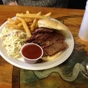 Brisket sandwich -- Big.