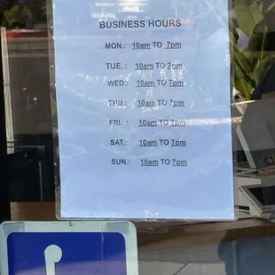 Restaurant hours