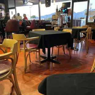 tables and chairs