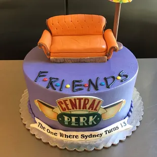 a birthday cake for friends