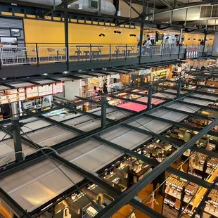 the inside of the building