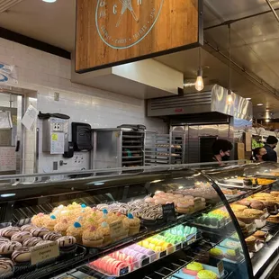 a display of pastries