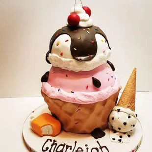 an ice cream sundae