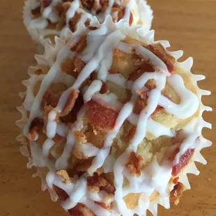 Maple Bacon Muffin. Tastes like a pancake with a side of crispy bacon!