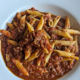 Penne with Bolognese