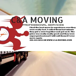 MOVE, MOVER, MOVERS, STOCKTON CA, C &amp; A MOVING