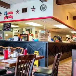 the interior of a restaurant