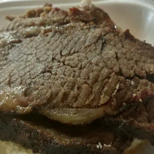 Go with the brisket, for sure!