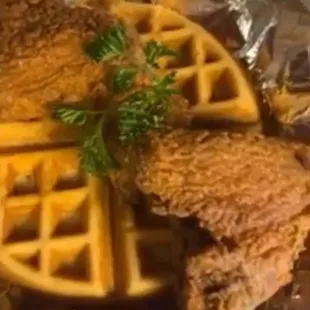 2 Pieces Chicken Wings with 1 Piece Belgian Waffle