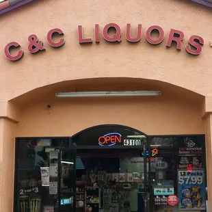 C &amp; C Liquors store front