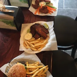 Fish and chips Wings Fries Mozzarella Sticks Jalapeno Poppers with Cream Cheese Garlic Bread Garlic Bread with Cheese