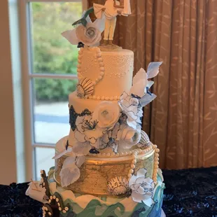 a wedding cake