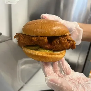 a chicken sandwich
