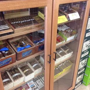 a display of cigars