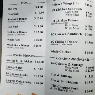 New prices