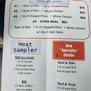 New prices