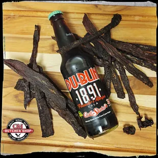 Newest Beef Jerky- a little sweet, a little spicy! Made with Dublin Drinks 1891 Craft Soda