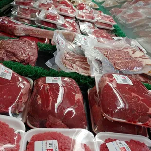 Fresh meats, cut several times a day!