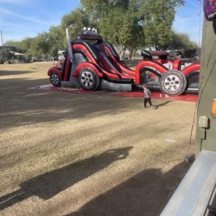 Front half of obstacle course