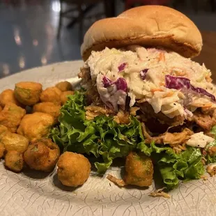 Pulled Pork with slaw.
