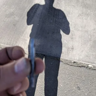 A broken drill bit pulled out of my tire by one of the qualified techs at C&amp;J