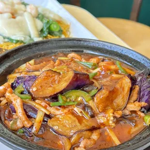 Eggplant Szechuan style (not spicy at all)