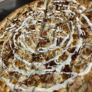 Chicken Bacon Ranch Pizza